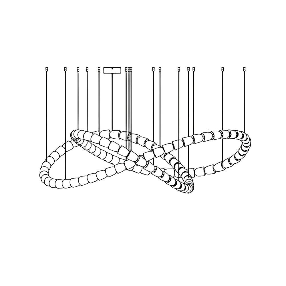 Gabriel Chrome Chandelier - Lamp Outdoor