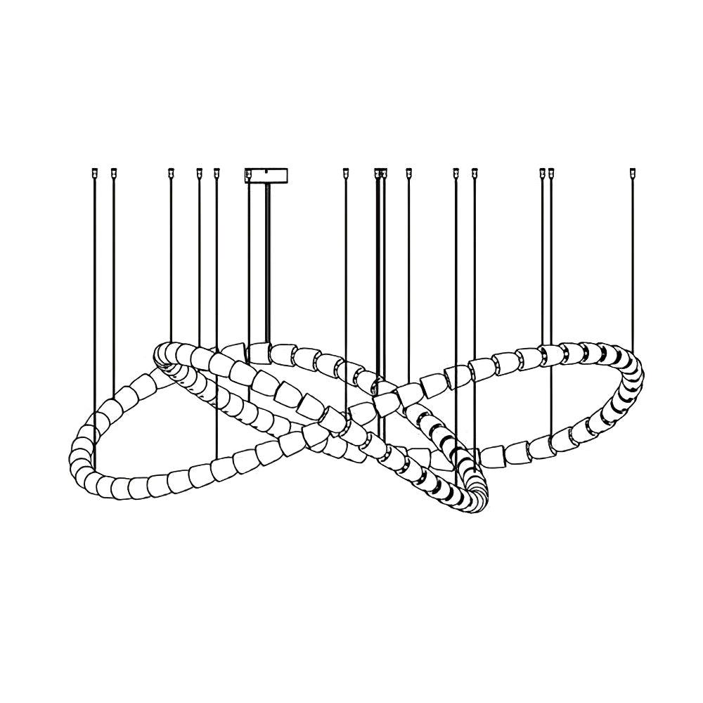 Gabriel Chrome Chandelier - Lamp Outdoor
