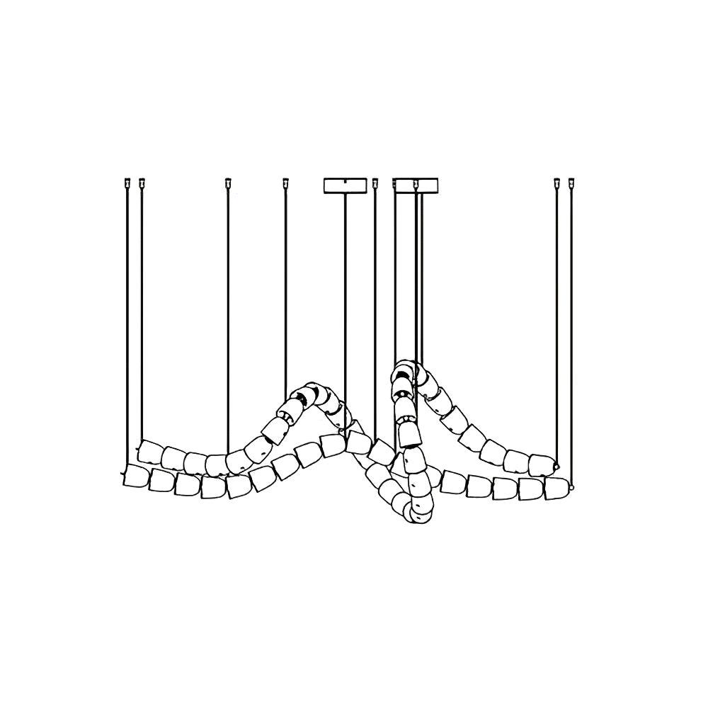 Gabriel Chrome Chandelier - Lamp Outdoor