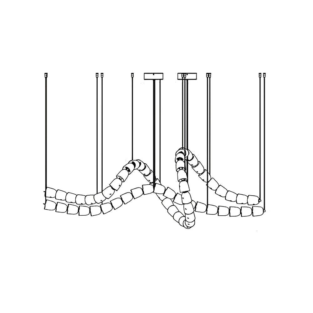 Gabriel Gold Chandelier - Lamp Outdoor