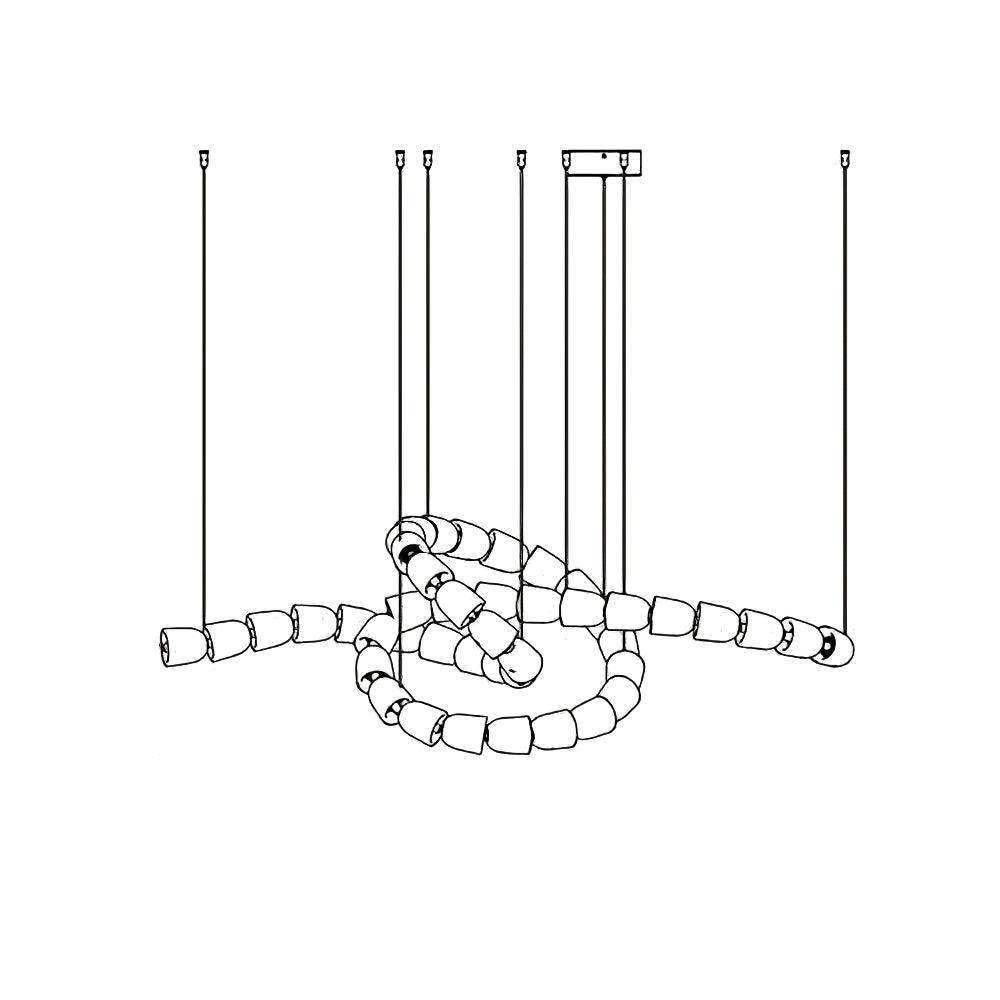 Gabriel Gold Chandelier - Lamp Outdoor