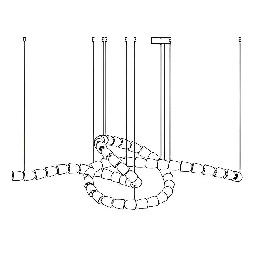 Gabriel Chrome Chandelier - Lamp Outdoor