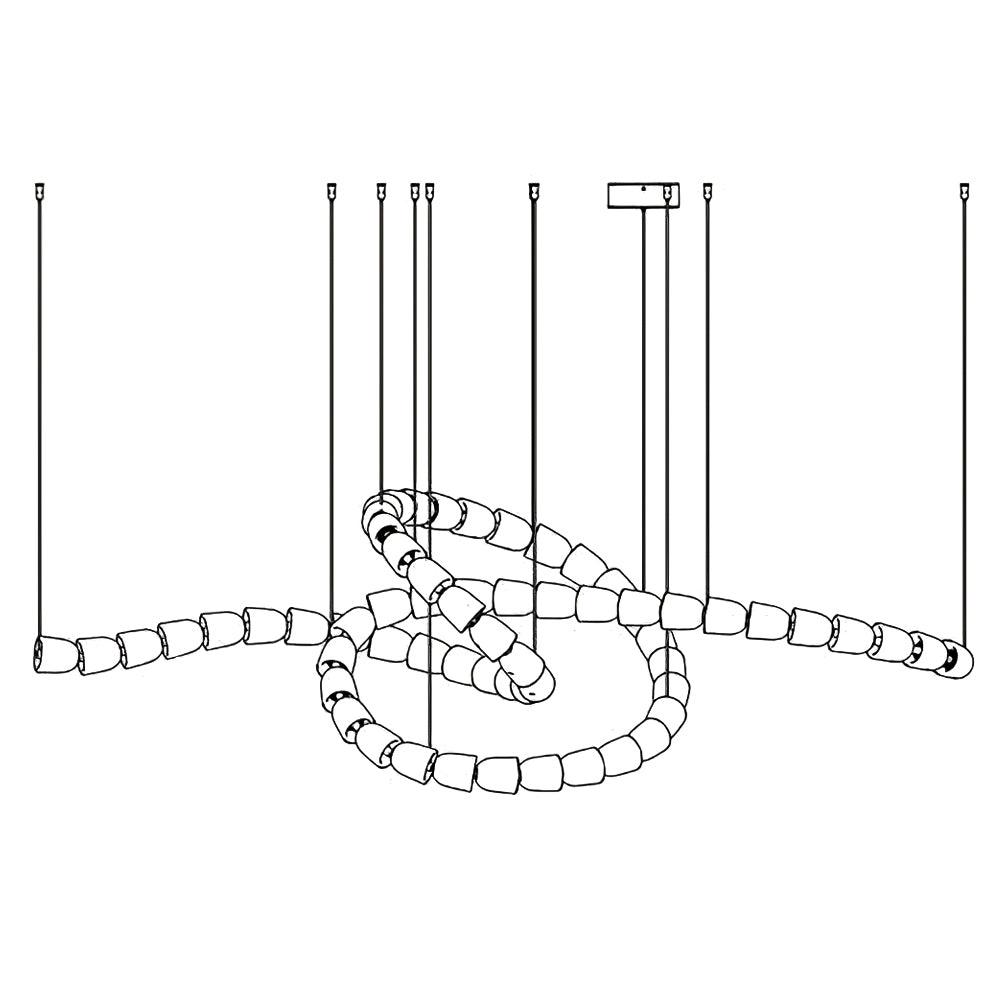 Gabriel Gold Chandelier - Lamp Outdoor