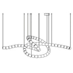 Gabriel Chrome Chandelier - Lamp Outdoor