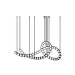 Gabriel Chrome Chandelier - Lamp Outdoor