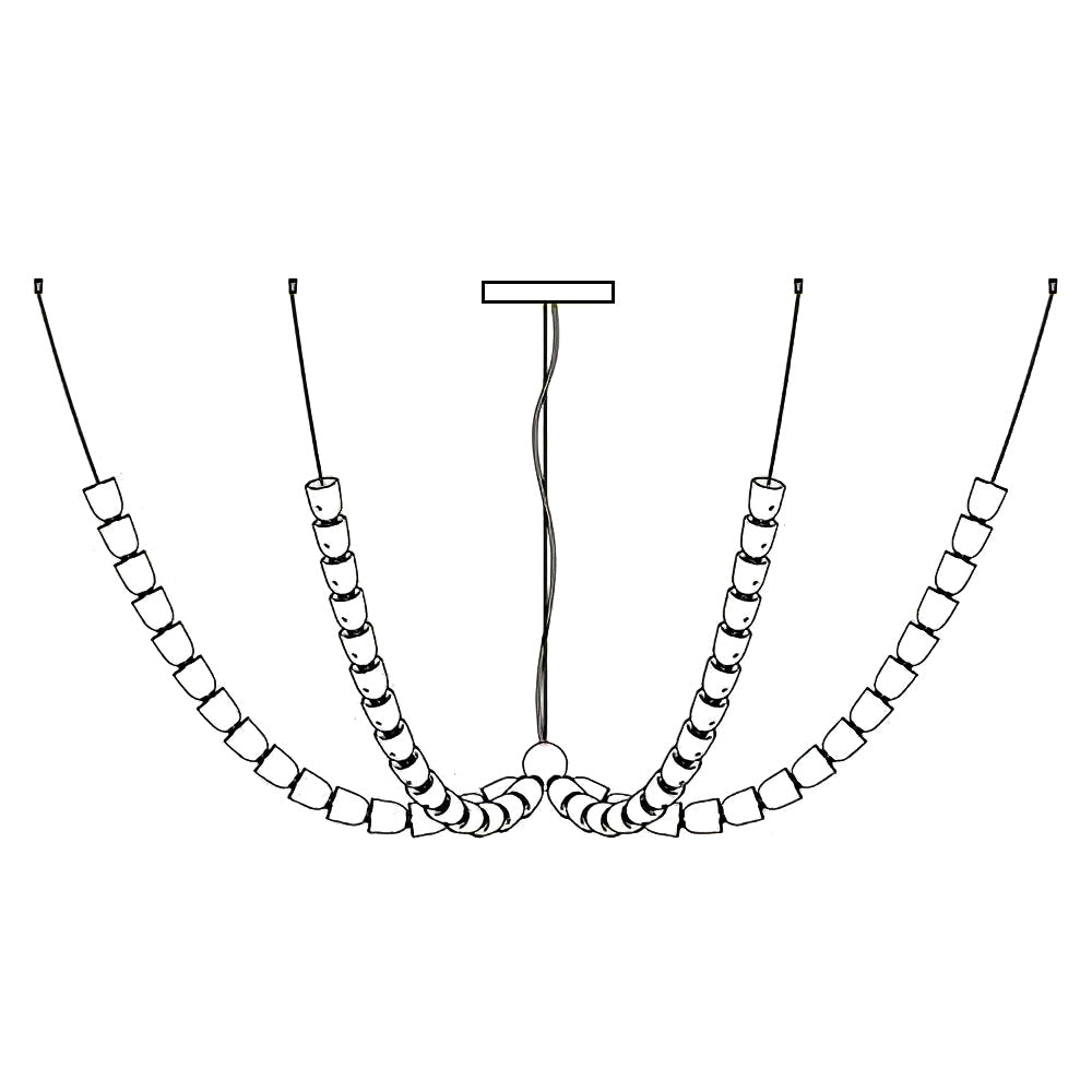 Gabriel Gold Chandelier - Lamp Outdoor