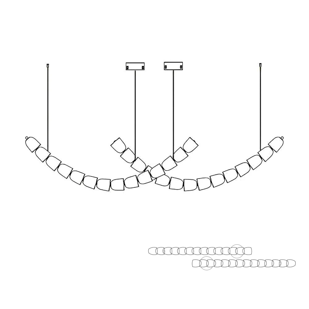 Gabriel Chrome Chandelier - Lamp Outdoor