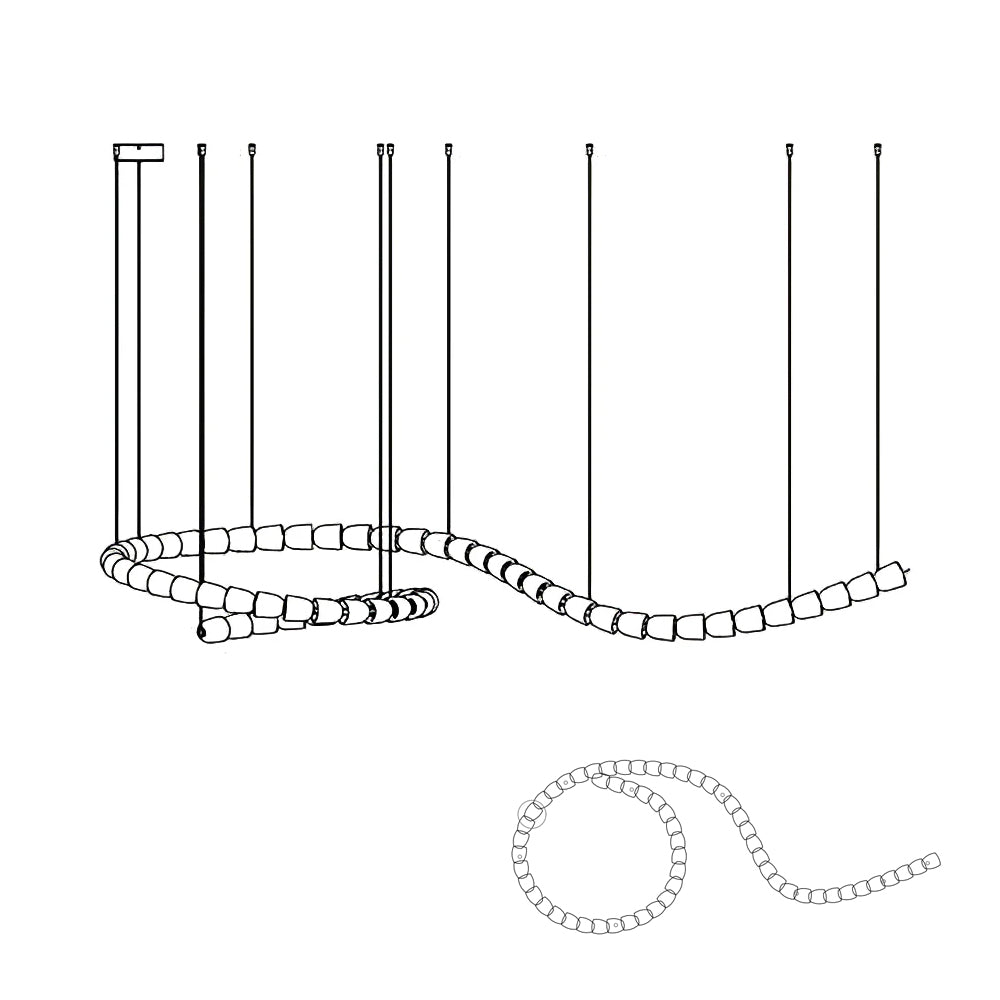 Gabriel Chrome Chandelier - Lamp Outdoor