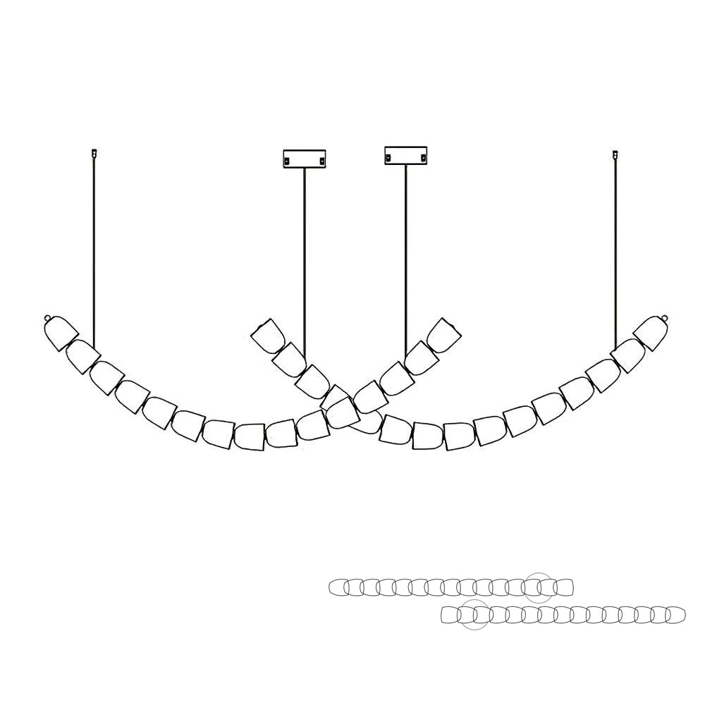 Gabriel Chrome Chandelier - Lamp Outdoor