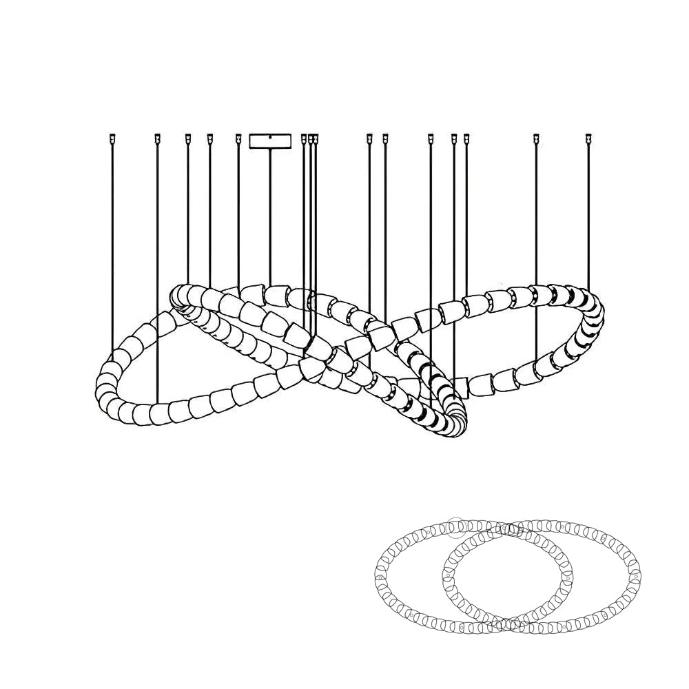 Gabriel Chrome Chandelier - Lamp Outdoor