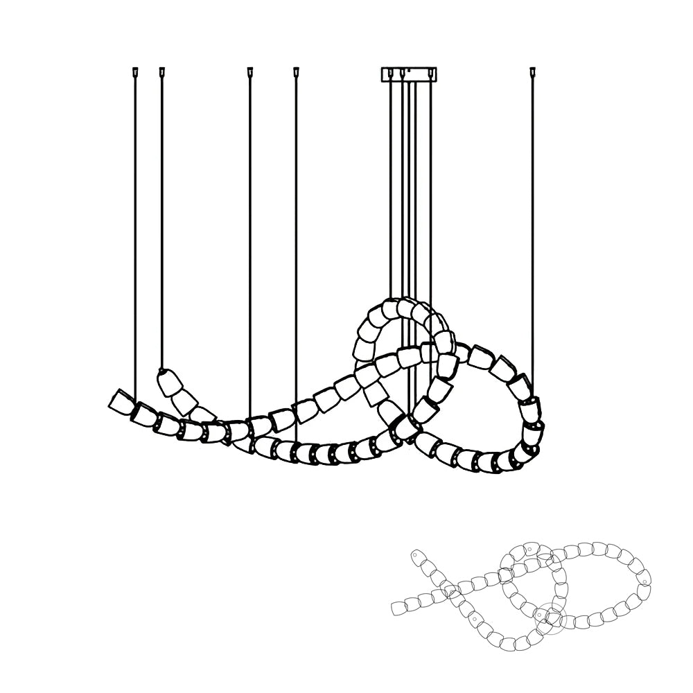Gabriel Chrome Chandelier - Lamp Outdoor