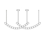 Cascade Modern Acrylic Chandelier - Lamp Outdoor