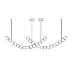 Cascade Modern Acrylic Chandelier - Lamp Outdoor
