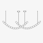 Cascade Modern Acrylic Chandelier - Lamp Outdoor