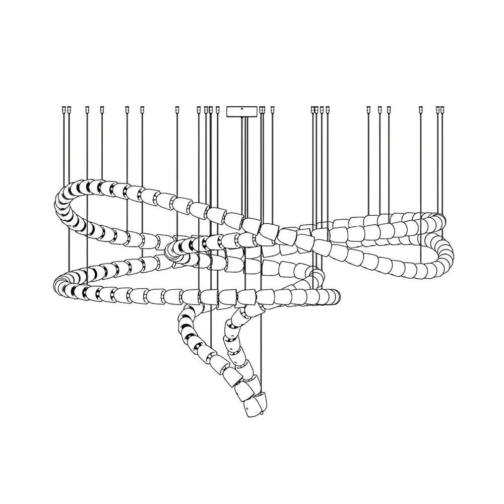 Cavenira Art Deco Crystal Chandelier - Lamp Outdoor