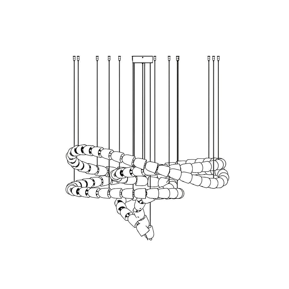 Cavenira Art Deco Crystal Chandelier - Lamp Outdoor