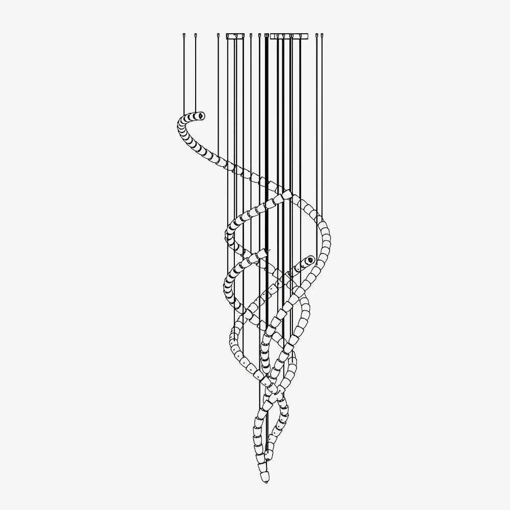 Cavenira Art Deco Crystal Chandelier - Lamp Outdoor