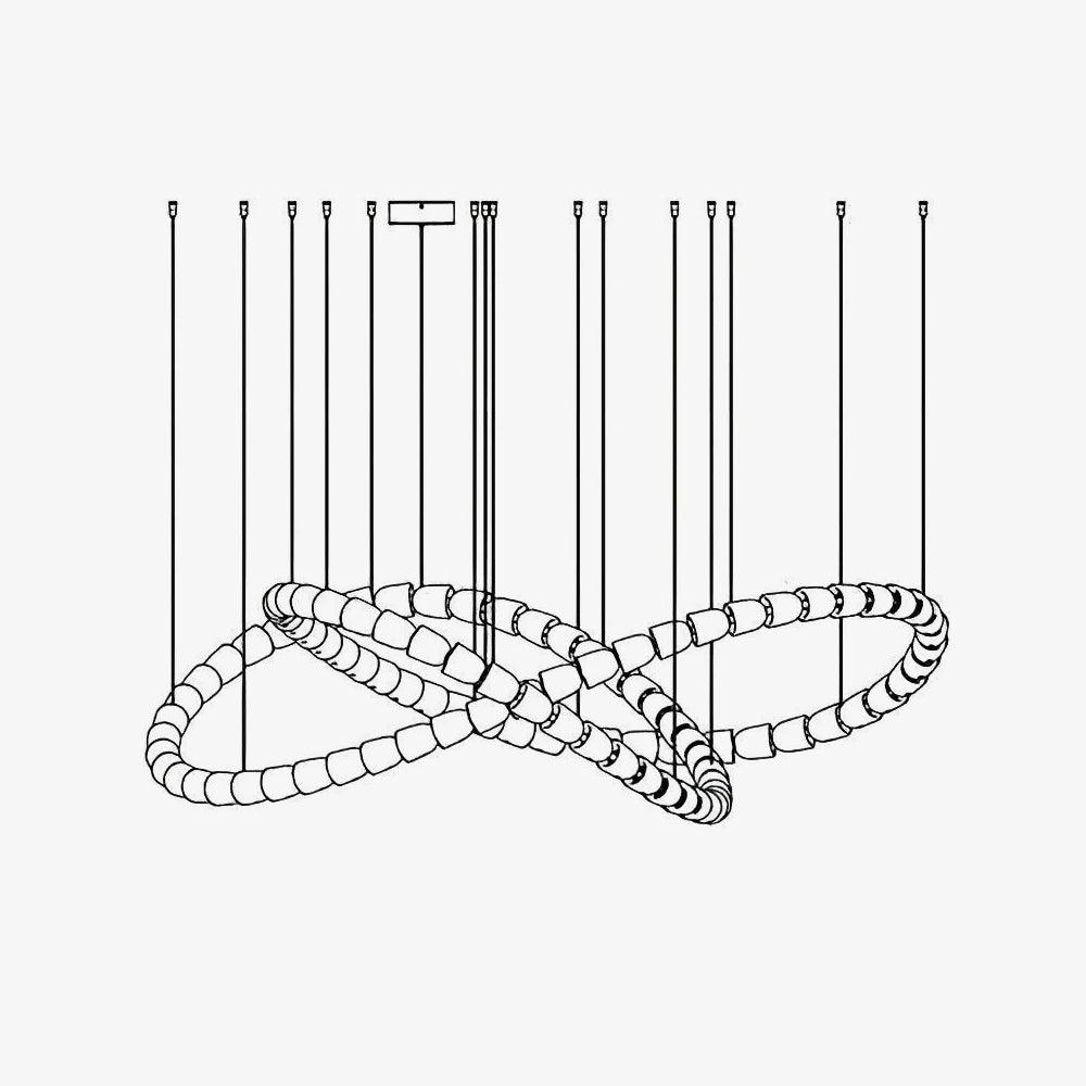 Nysilisra Luxe Crystal Pendant Light - Lamp Outdoor