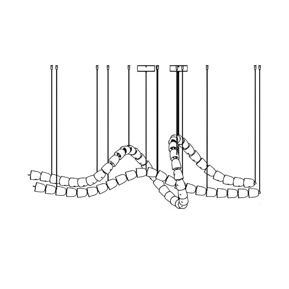 Zevenila Modern Acrylic Chandelier - Lamp Outdoor