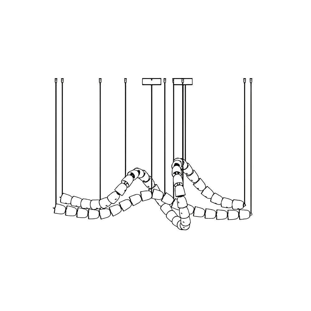 Zevenila Modern Acrylic Chandelier - Lamp Outdoor