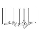 Zevenila Modern Acrylic Chandelier - Lamp Outdoor
