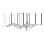 Zevenila Modern Acrylic Chandelier - Lamp Outdoor