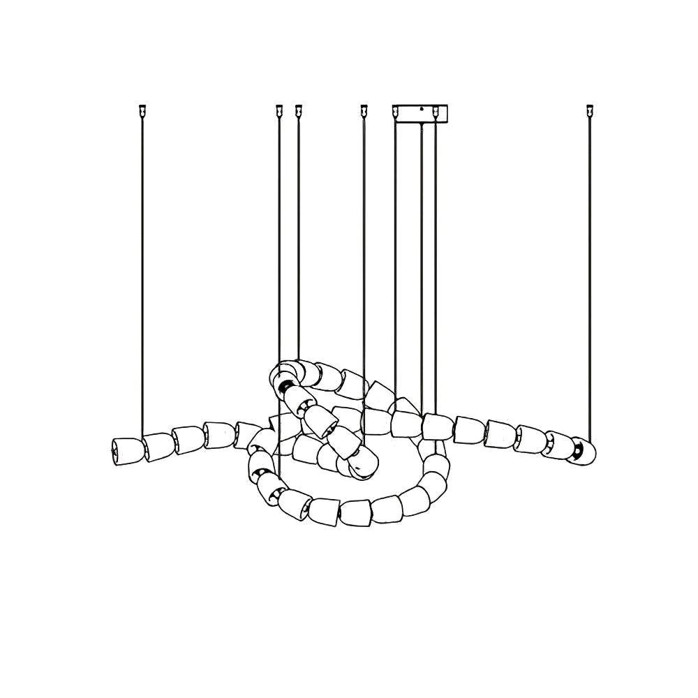Zemirisra Modern Acrylic Chandelier - Lamp Outdoor