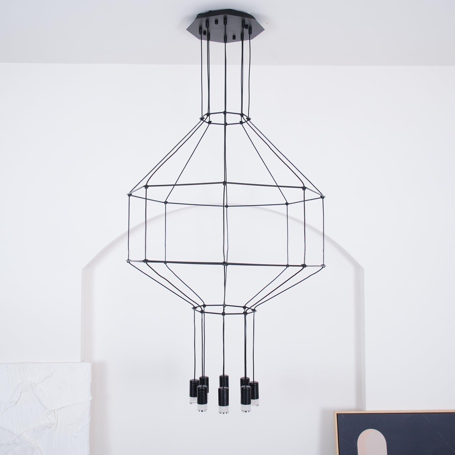 Geometric Lines Pendant Lamp - Lamp Outdoor