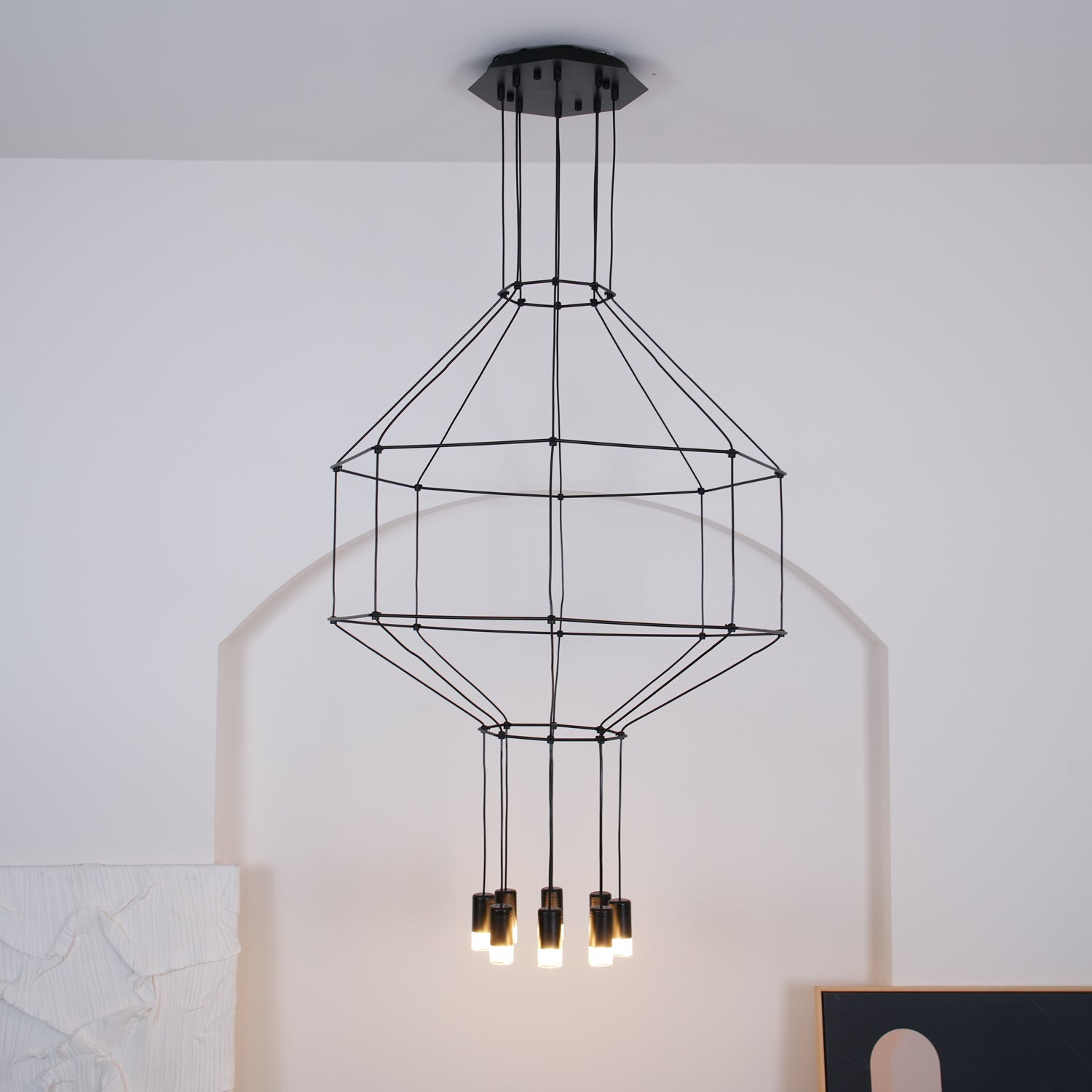 Geometric Lines Pendant Lamp - Lamp Outdoor