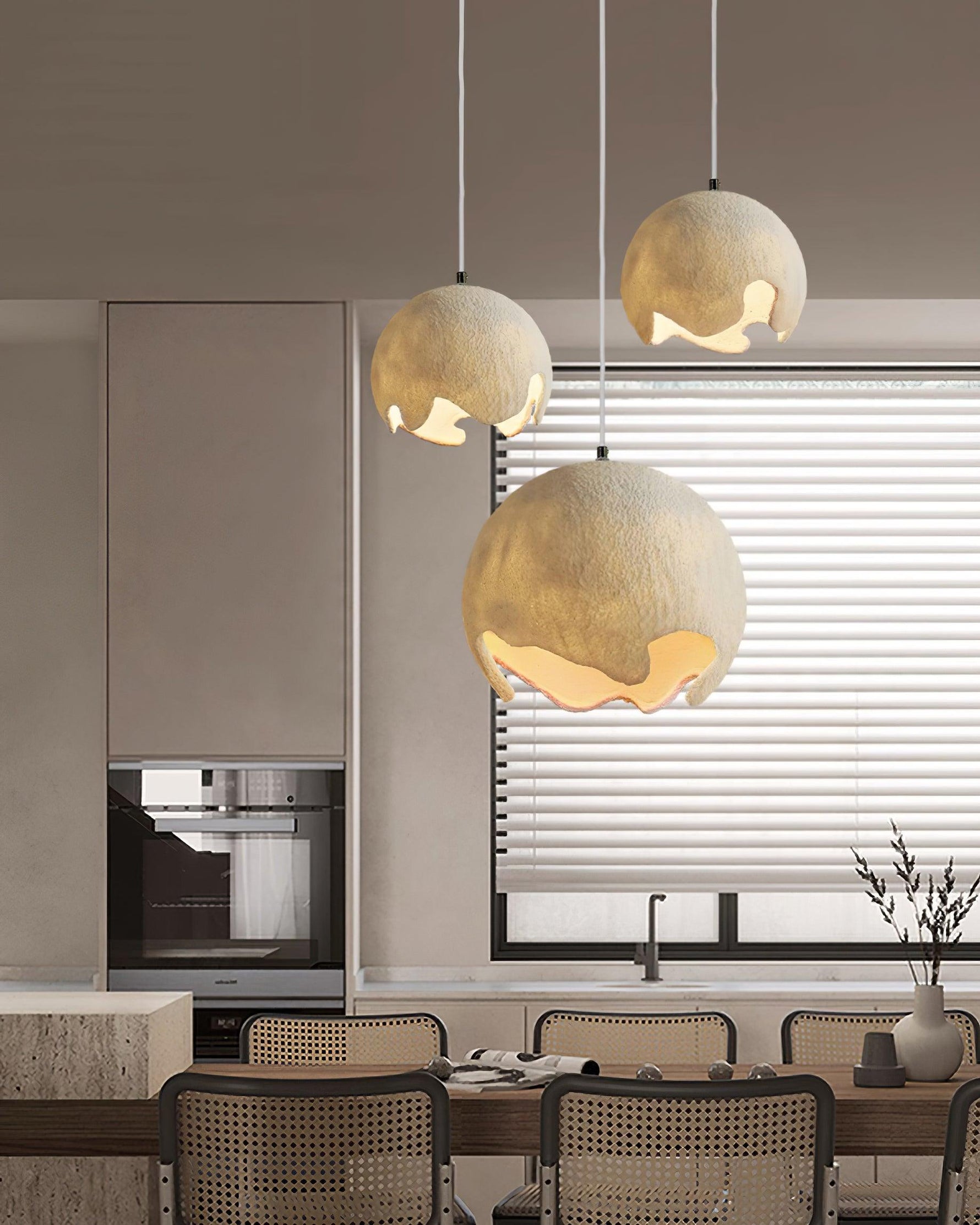 Geometric Resin Pendant Light - Lamp Outdoor