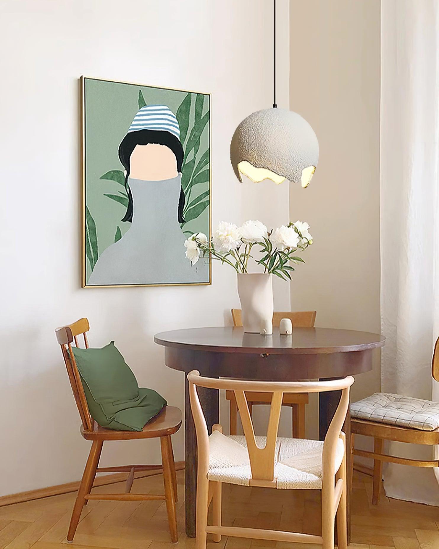 Geometric Resin Pendant Light - Lamp Outdoor
