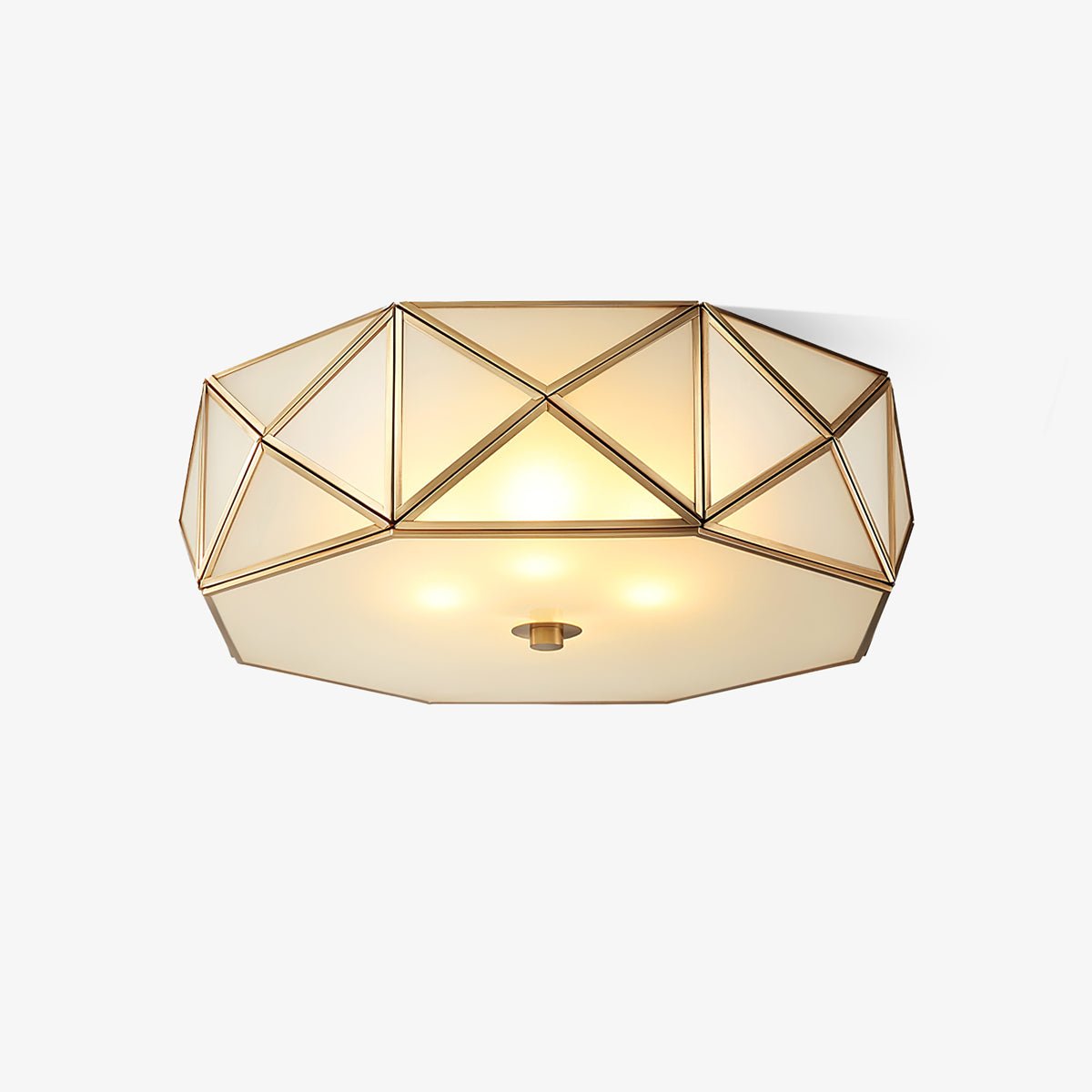 Geometric Shaped Flush Ceiling Light - Lamp Outdoor