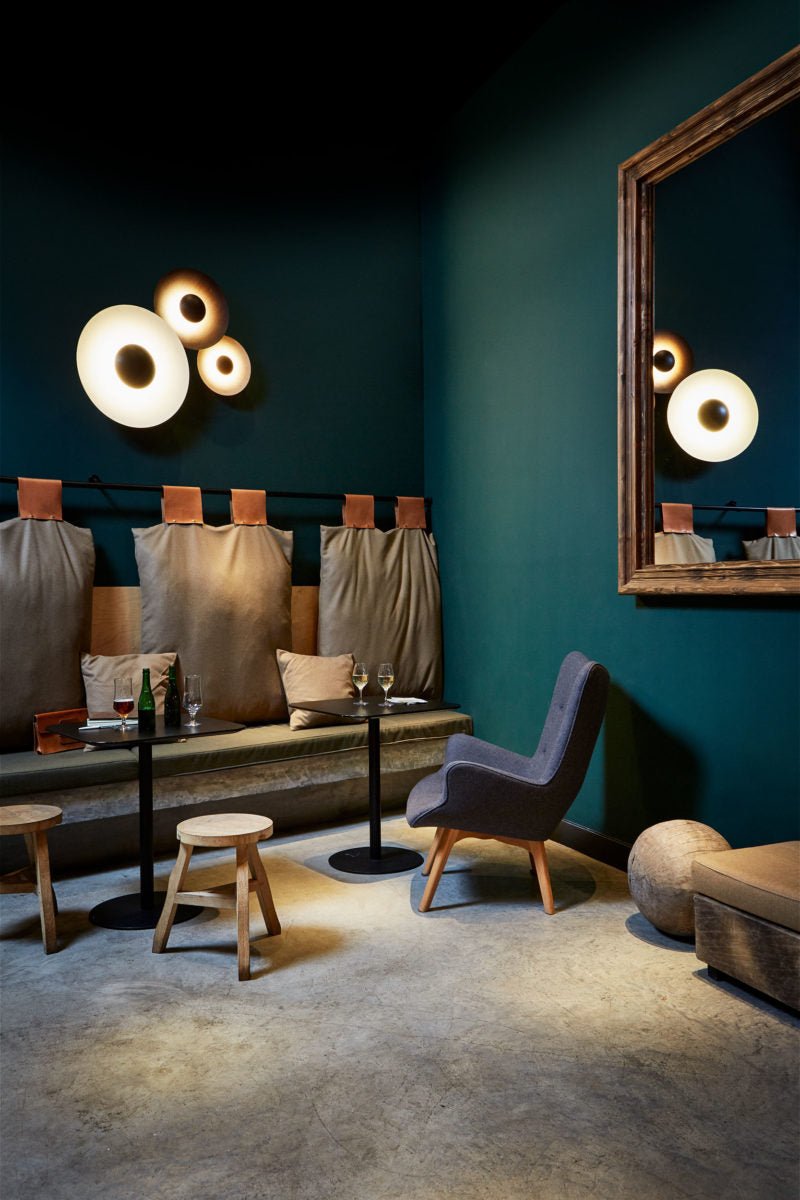 Ginger Modern Minimalist Round Metal Wall Lamp - Lamp Outdoor