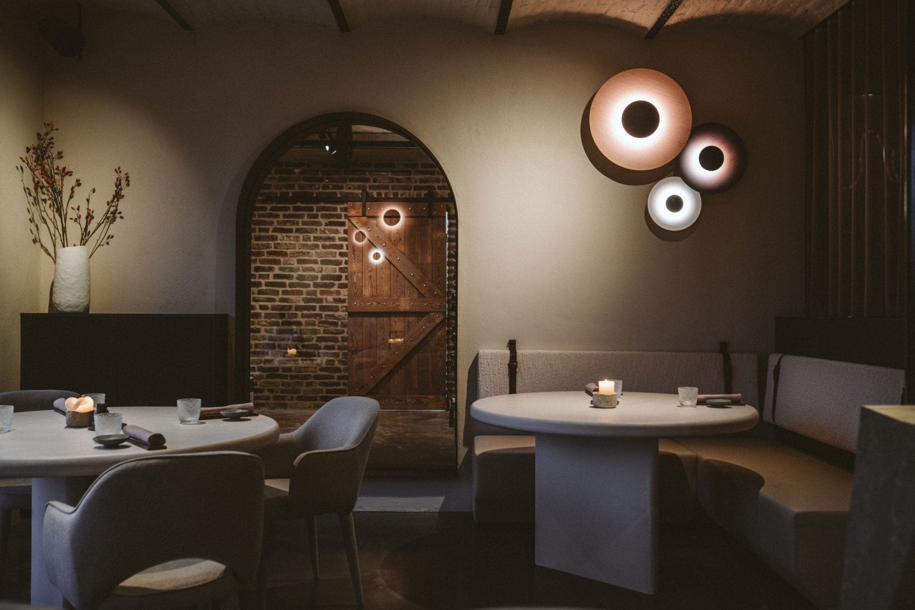 Ginger Modern Minimalist Round Metal Wall Lamp - Lamp Outdoor