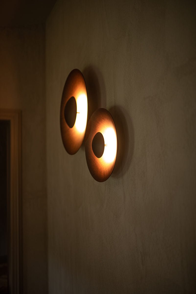 Ginger Modern Minimalist Round Metal Wall Lamp - Lamp Outdoor