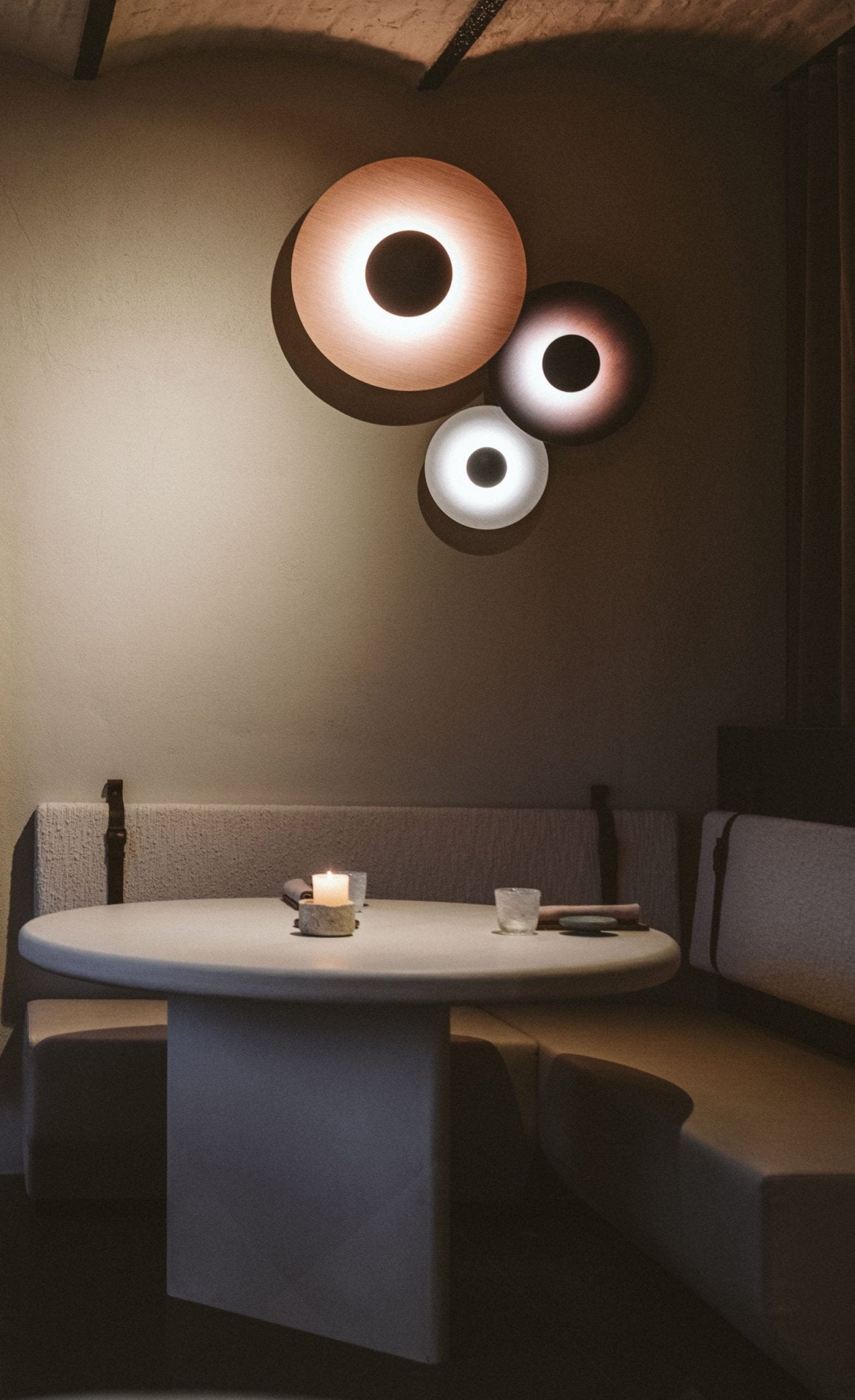 Ginger Modern Minimalist Round Metal Wall Lamp - Lamp Outdoor