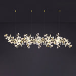 Eurzoris Gingko Metal Leaf Chandelier - Lamp Outdoor
