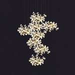 Eurzoris Gingko Metal Leaf Chandelier - Lamp Outdoor