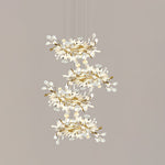 Eurzoris Gingko Metal Leaf Chandelier - Lamp Outdoor