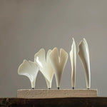 Aurora Chandelier Ginkgo Leaf Brass Ceramic - Lamp Outdoor