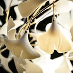 Eurzoris Gingko Metal Leaf Chandelier - Lamp Outdoor