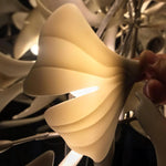 Eurzoris Gingko Metal Leaf Chandelier - Lamp Outdoor