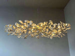 Eurzoris Gingko Metal Leaf Chandelier - Lamp Outdoor