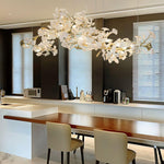 Vashayra Floral Capiz Shell Chandelier - Lamp Outdoor