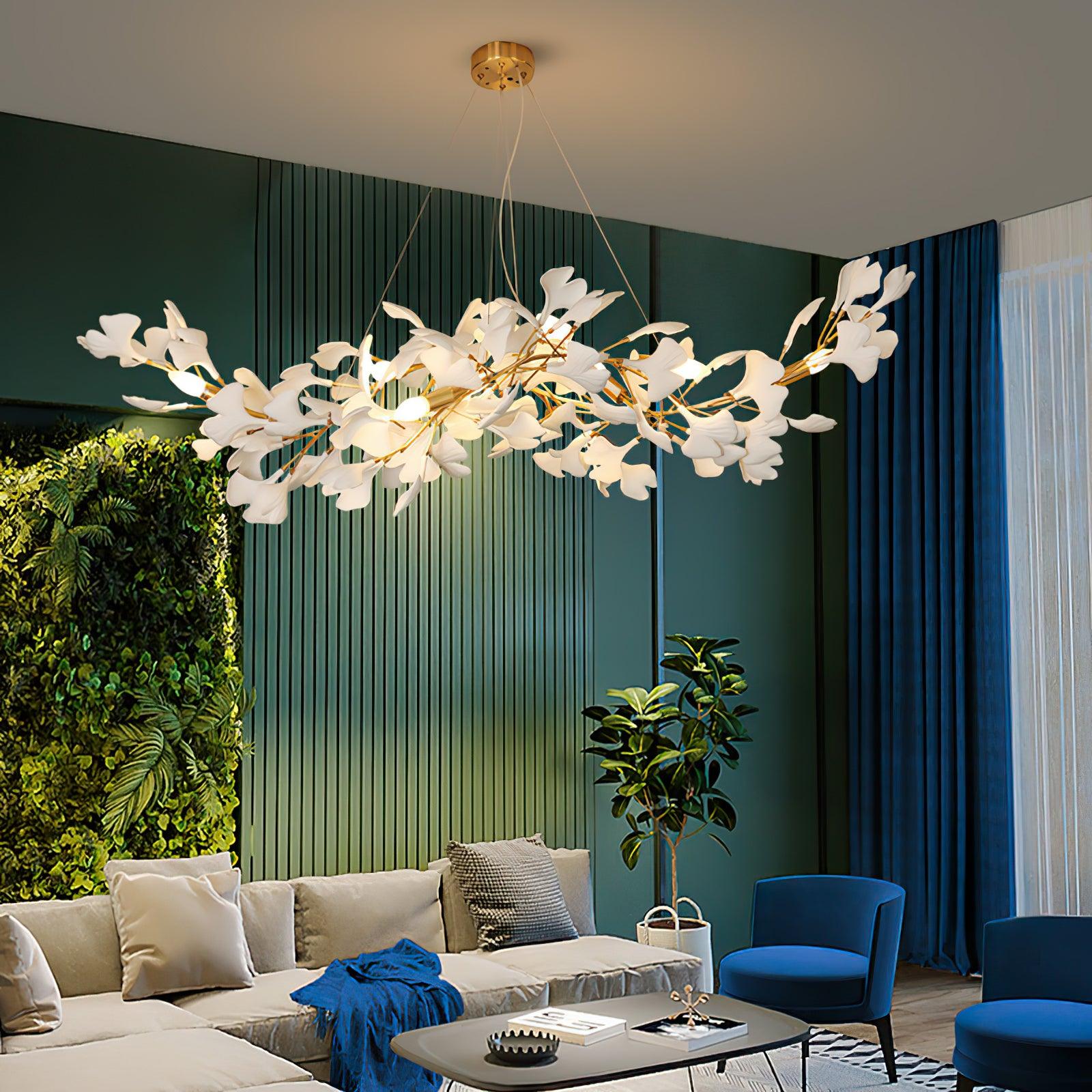 Vashayra Floral Capiz Shell Chandelier - Lamp Outdoor