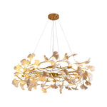 Aurora Chandelier Ginkgo Leaf Ceramic Sculptural - Lamp Outdoor