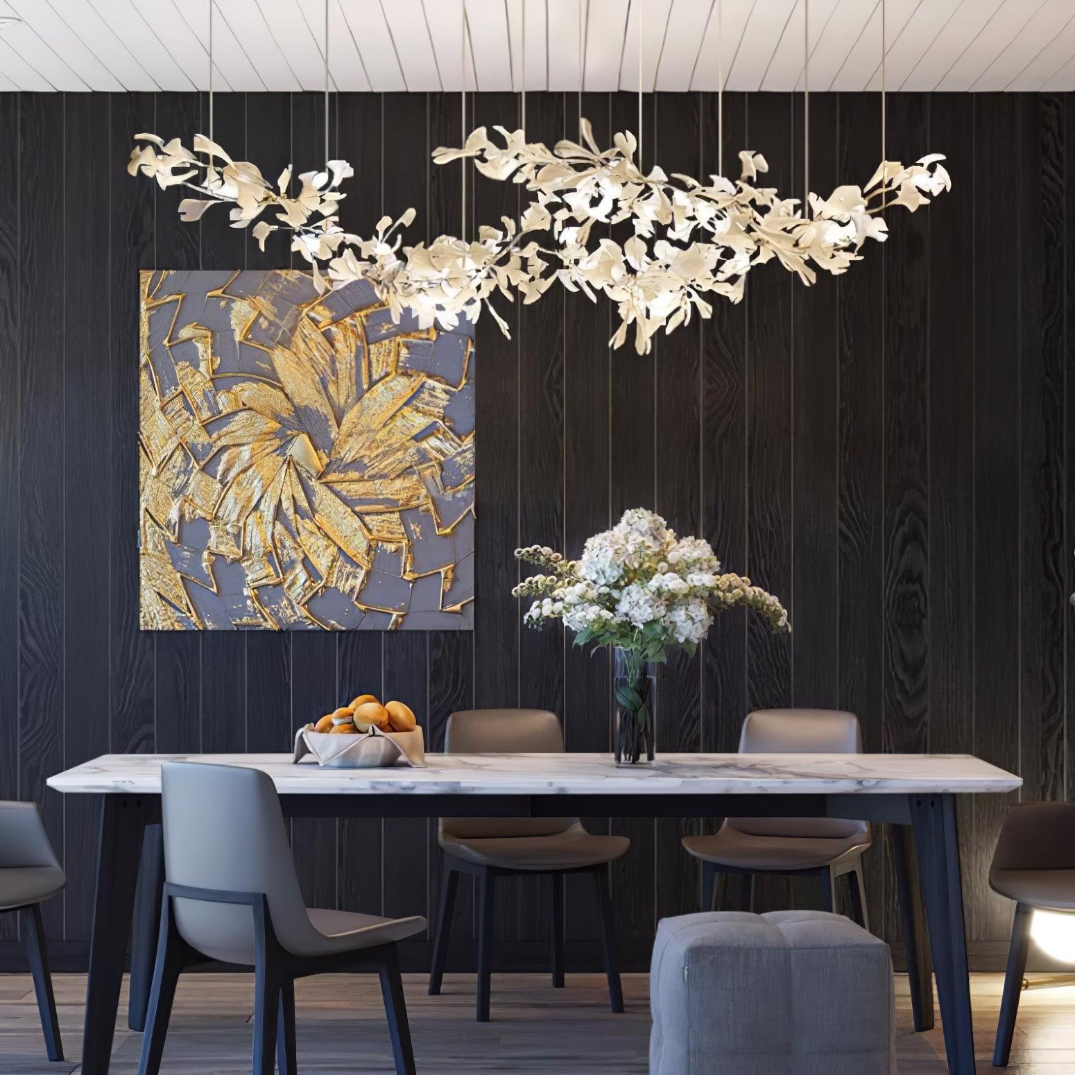 Elorus Double Layer Combination Gingko Chandelier - Lamp Outdoor