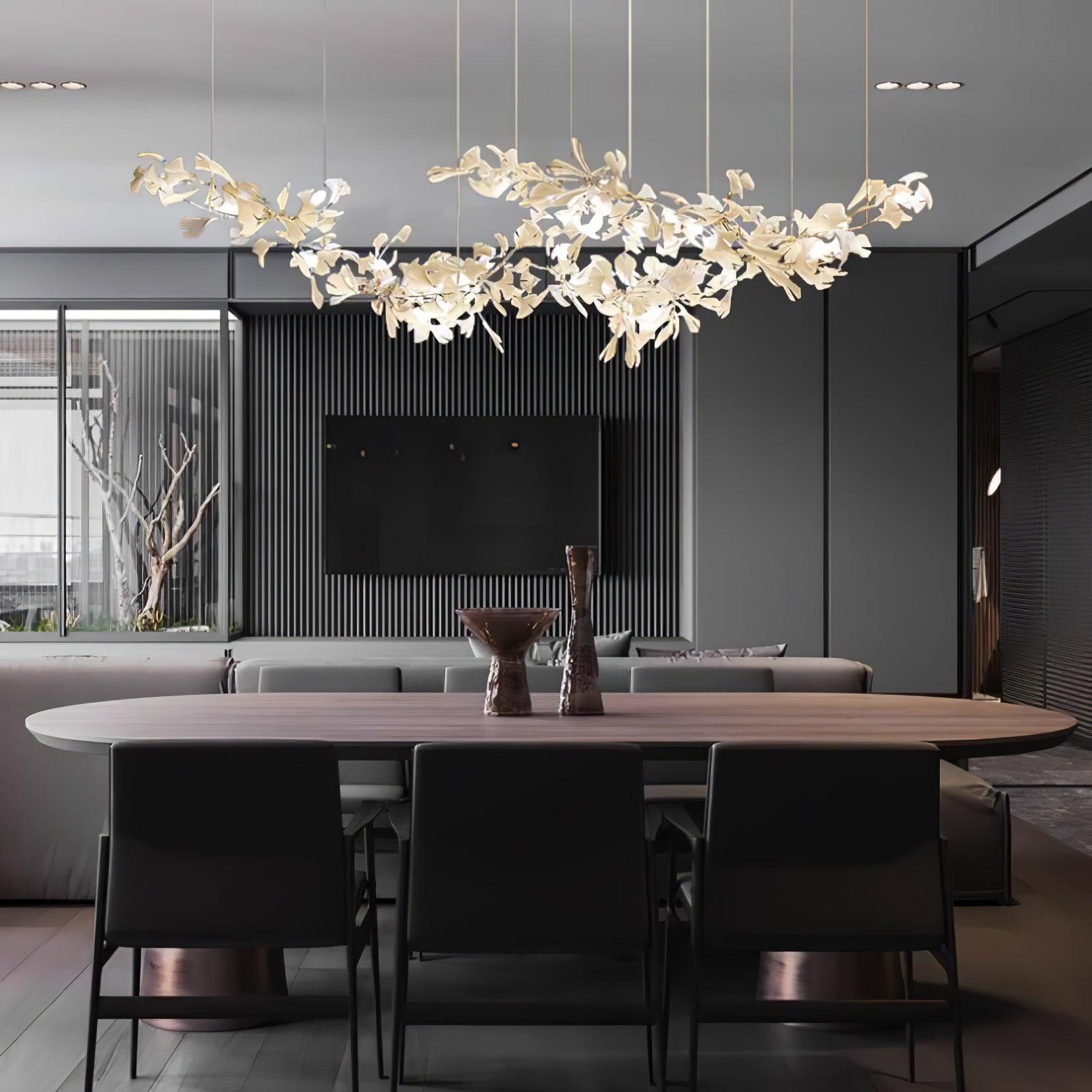 Elorus Double Layer Combination Gingko Chandelier - Lamp Outdoor