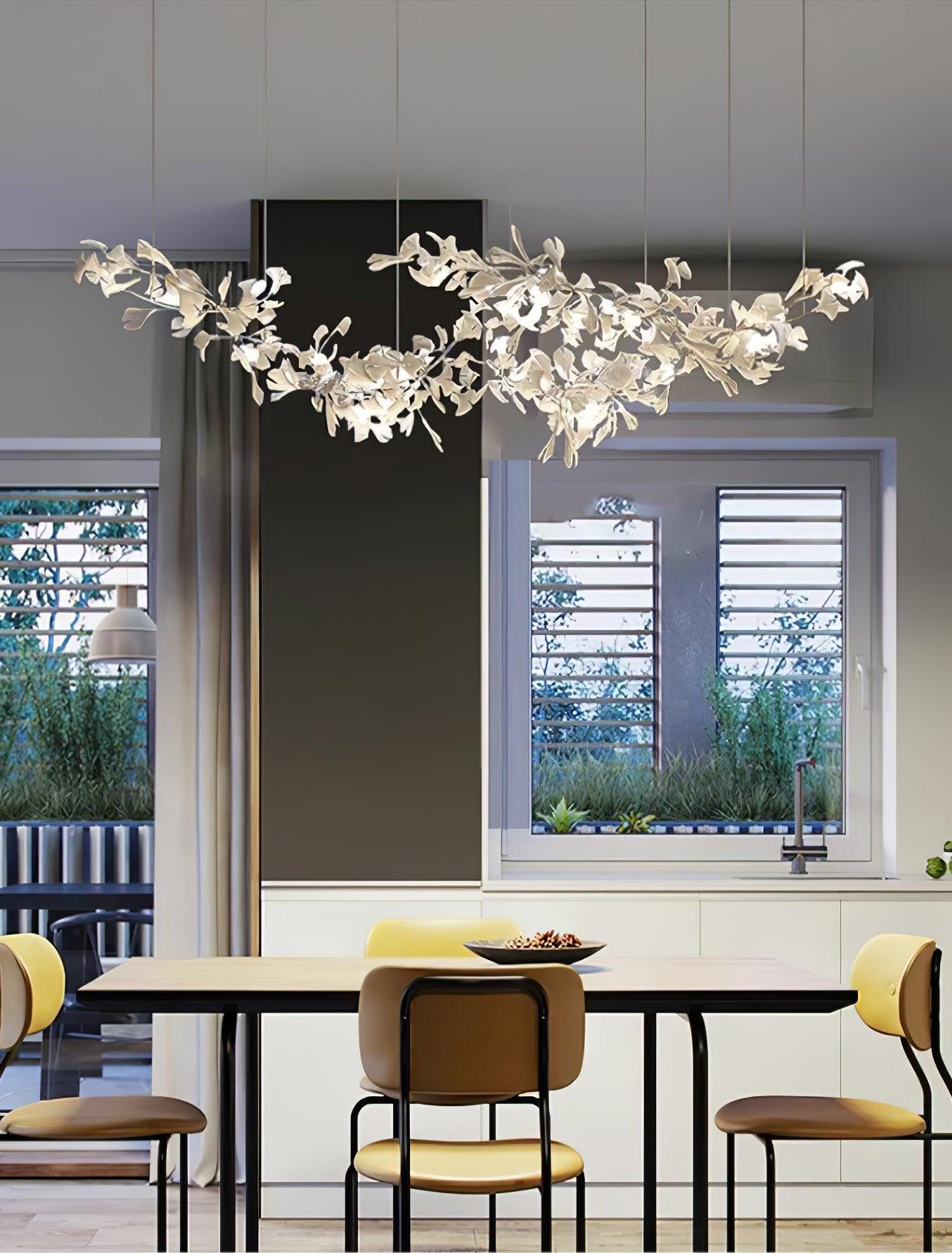 Elorus Double Layer Combination Gingko Chandelier - Lamp Outdoor