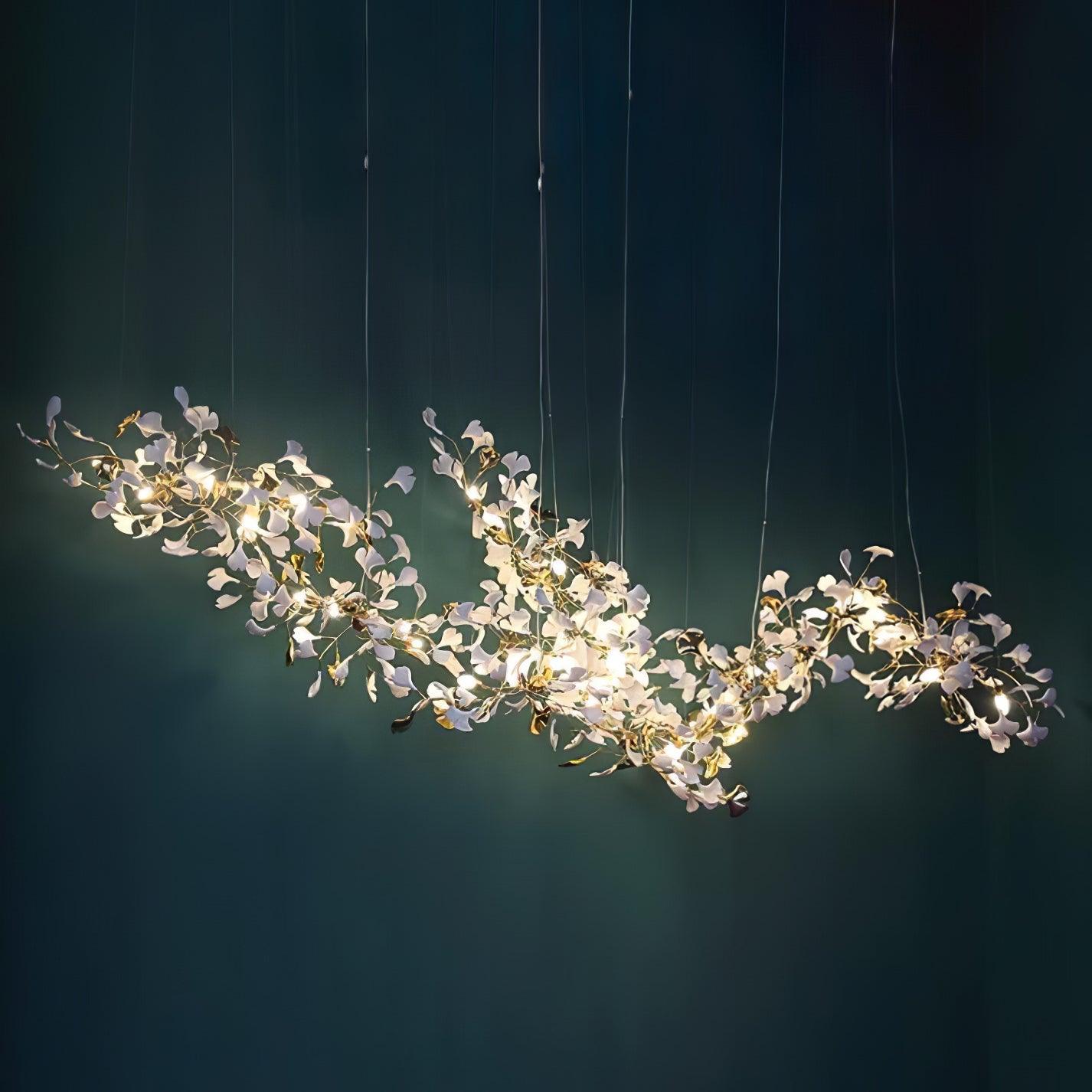 Elorus Double Layer Combination Gingko Chandelier - Lamp Outdoor